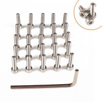 [COD] Cross-border 304 stainless steel cylinder head hexagon socket cap screws 25 pieces wrench