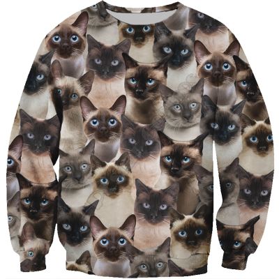 You Will Have A Bunch Of Siamese Cats 3d Printed Women For Men Sweater Sweatshirt Streetwear Pullover 6 Color