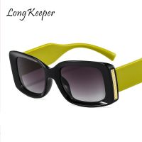 LongKeeper Rectangle Sunglasses Women Luxury Brand Designer Male Sun Glasses Punk Vintage Eyeglasses Men Retro Oculos Feminino