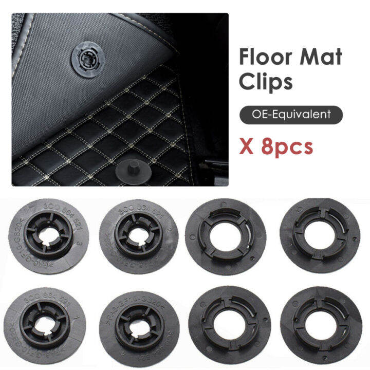 4set Car Floor Mat Caret Clips Universal Retention Fixing For Holders
