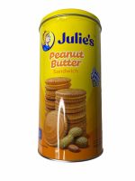 JULIES Peanut Butter Sandwich รุ่นกระป๋อง ปริมาณ 240g กระป๋องสีเหลือง 1กระป๋อง/บรรจุปริมาณ 240g ราคาพิเศษ สินค้าพร้อมส่ง