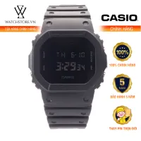 Đồng Hồ Quartz Nam Casio G-Shock Chính Hãng WATCHSTORE DW-5600BB-1DR Thiết Kế Mặt Kính Khoáng 43mm, Dây Cao Su Và Vỏ Nhựa Bền Bỉ
