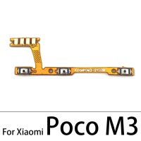 ใหม่สำหรับ Xiaomi Poco M3เปิด/ปิดกุญแจและอะไหล่ซ่อมสายเคเบิลงอได้ปุ่มปรับระดับเสียงด้านข้าง