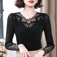 【CW】 2022 chinese vintage women  39;s mesh retro flower embroidery base elegant oriental tang suit T