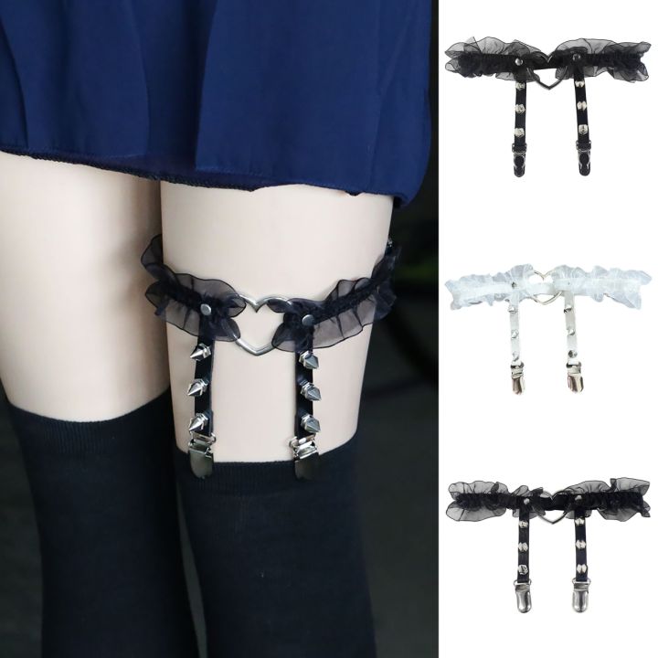 yf-1pc-hot-garter-punk-gothic-elastic-leg-adjustable-bar