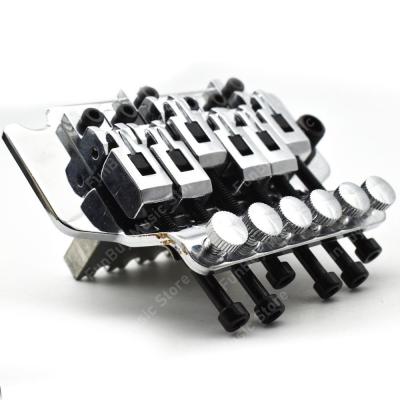 ‘【；】 Double Locking Tremolo System Bridge For Electric Guitar Parts Black Chrome  Musical Instrument Accessories