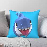 【CW】 Sharkdog Fun Pillowcase Polyester Printed Zip Room Cushion Cover