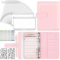 ♚ New A6 PU Leather Planner Budget Binder Notebook Cash Envelopes System Set With Binder Pockets For Money Saving Bill Organizer
