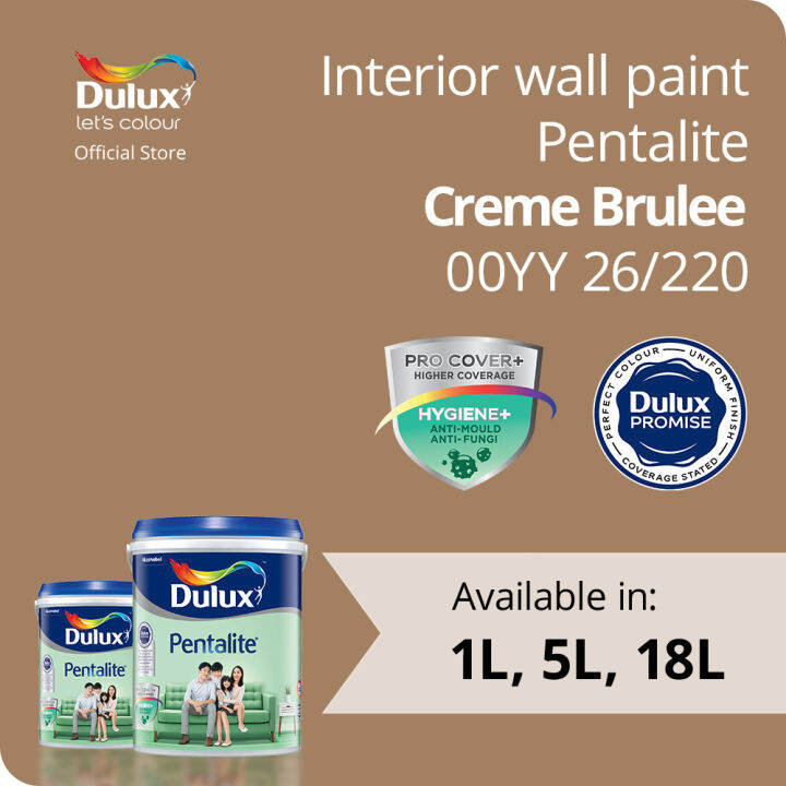 Dulux Pentalite Creme Brulee (00YY 26/220) (Antimould & Antifungus