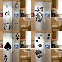 ﹊❈ Hot Sale Fridge Stickers Vinyl Waterproof Refrigerator Wallpaper For Kitchen Room Fridge Decor Pvc Decal