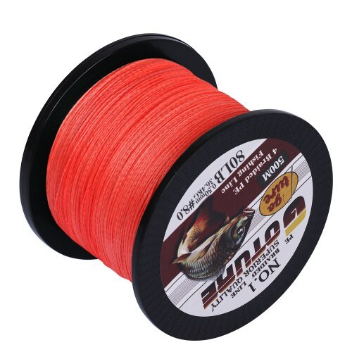 Goture braided fishing line 4 strands 500m 547yards multifilament pe