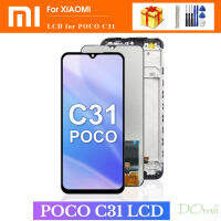 6.53 ต้นฉบับสำหรับ Xiaomi POCO C31สัมผัสหน้าจอ LCD หน้าจอดิจิตอลที่มีกรอบประกอบสำหรับ MZB0A0MIN MZB0A0KIN 211033MI แอลซีดี