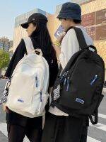 Uniqlo High-end 2023 NEW 双肩包男大容量旅行包简约韩版背包ins日系初中高中大学生书包女 schoolbag New