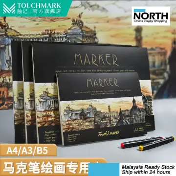 Sketch Book Drawing Art Paper Marker Pen Journal 50 Sheets Kertas Lukisan  Painting Sketchbook A4 纸绘画本 动漫手绘本