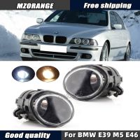 ไฟหน้าไฟตัดหมอกสำหรับ BMW M3 E46 M5 E39ไฟ LED หลอดไฟตัดหมอกฮาโลเจนเลนส์ใสกันชนหน้าอุปกรณ์เสริมรถยนต์ตัดหมอก