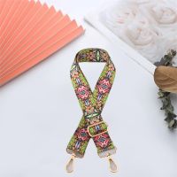 Crossbody Straps Replacement For Women Wide Adjustable Ethnic Style Handles For Diy Bags Colourful Pattern Shoulder Bag Strap