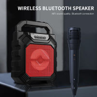 Bluetooth Speaker Wireless Portable Boom Box Soundbar Subwoofer With Microphone Outdoor Sports Card Pluggable Loudspeaker