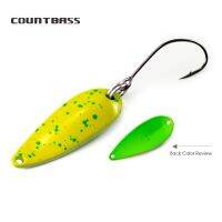 【hot】□ COUNTBASS Trout Spoons 2.4g and 4g Fishing Lures With Casting Metal Baits for Salmon Pike Bass Material