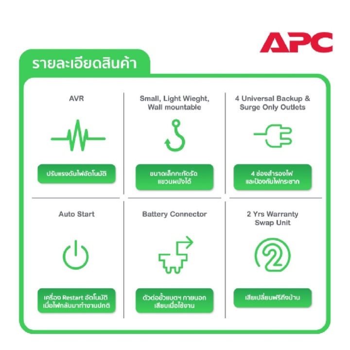 apc-pack-2-อุปกรณ์สำรองจ่ายไฟ-500va-รุ่น-bv500i-mst-ที่เหมาะสำหรับผู้ใช้เครื่องคอมพิวเตอร์ที่บ้านและสำนักงาน