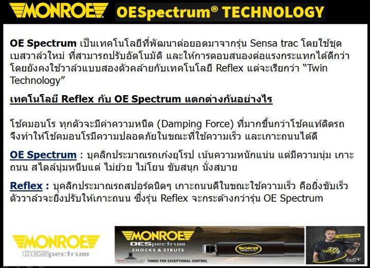 โช้คอัพ-monroe-oe-spectrum-รถ-honda-city-96-02-รุ่นดรั๊มหลัง-ไม่มี-abs