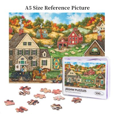 Hometown Gallery Great Balls Of Yarn Wooden Jigsaw Puzzle 500 Pieces Educational Toy Painting Art Decor Decompression toys 500pcs