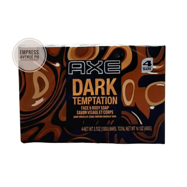 Axe Dark Temptation Face & Body Soap 4 Bars x 100g Lazada PH