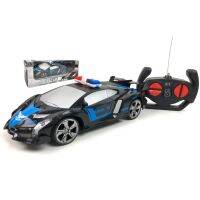 [ ของเล่นเด็ก Gift Kids ] THETOY police car รถสปอร์ตตำรวจ บังคับวิทยุ สุดเท่ห์ สเกล1:18 ขนาด ยาว 23*กว้าง 9.5*สูง 7 ซม. สีดำ ของเล่นเด็ก [ ของเล่นเสริมทักษะ Kids Toy ].