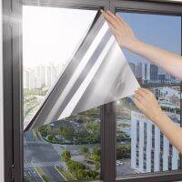 【LZ】¤  Película De Isolamento Solar Anti-Peep Anti-Brilho Adesivos De Vidro Blackout Varanda One-Way See-through Film Shading Gods