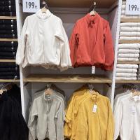 ►♝Uniqlo แจ็คเก็ตชุดขนแกะติดซิปแขนแร็กแลนสำหรับผู้หญิงฤดูใบไม้ร่วงและฤดูหนาวห้องลองเสื้อเสื้อแจ็คเก็ตกันหนาว E441125/449752