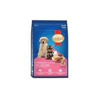 Smartheart dog food for puppies Beef and Milk Flavor 15kg.  อาหารสุนัข สำหรับลูกสุนัข รสเนื้อวัวและนม 15กก.