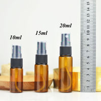 20pcslot 5ml 10ml 15ml 20ml Amber Glass Vials Clear Sample Perfume Spray Bottle Thin Travel Vials Mist Sprayer