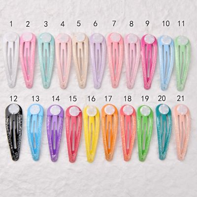 105 PCS Cute Colorful Waterdrop Shape Hairpins Baby Girls Snap Clips Kids Hairgrips Fashion Hair Accessories