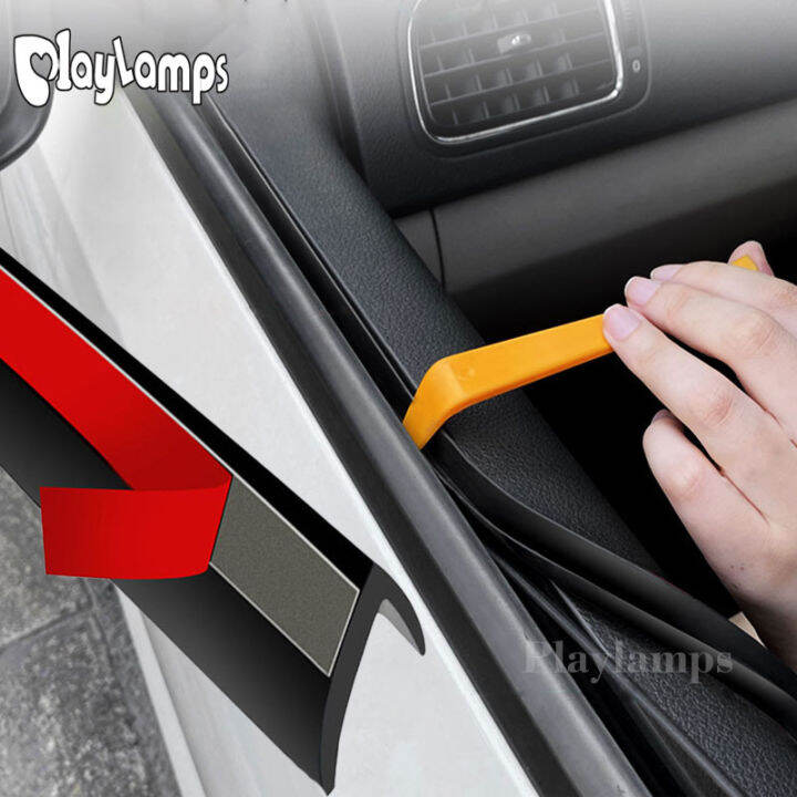 Car Window Seal Strip Auto Rubber Side Window Filler V Shape Weatherstrip Car Window Lift