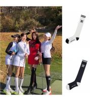 Korean original single golf clothing womens four-season sun protection and anti-mosquito pure cotton stockings golf womens golf socks trendy J.LINDEBERG Titleist DESCENNTE Korean Uniqlo ✶