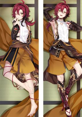 (ปลอกหมอนเท่านั้น) Dakimakura เครื่องแต่งกายอำพรางโอตาคุหมอนอิงปลอกหมอนหมอนอิง Genshin Impact Shikanoin Heizou Cosplay กอดร่างกายปลอกหมอน