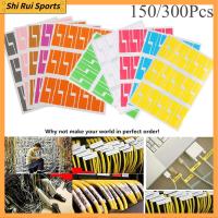 SHIRUI 150/300pcs กาวในตัว กันน้ำ ลวด เครื่องมือมาร์กเกอร์ ออแกไนเซอร์ไฟเบอร์ แท็กประจำตัว สติ๊กเกอร์ ฉลากสายเคเบิล