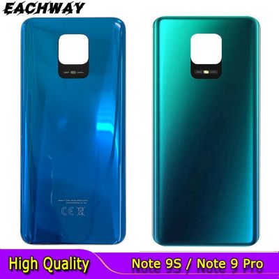 For Xiaomi Redmi Note 9S Battery Cover Back Glass Panel Rear Housing Case Note 9 Pro For Redmi Note 9S Back Battery Cover Door Replacement Parts
