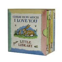 Guess how much I love you 4-volume set English original guess how much I love you: little Library picture book childrens book mcbritney Sam McBratney paperboard book