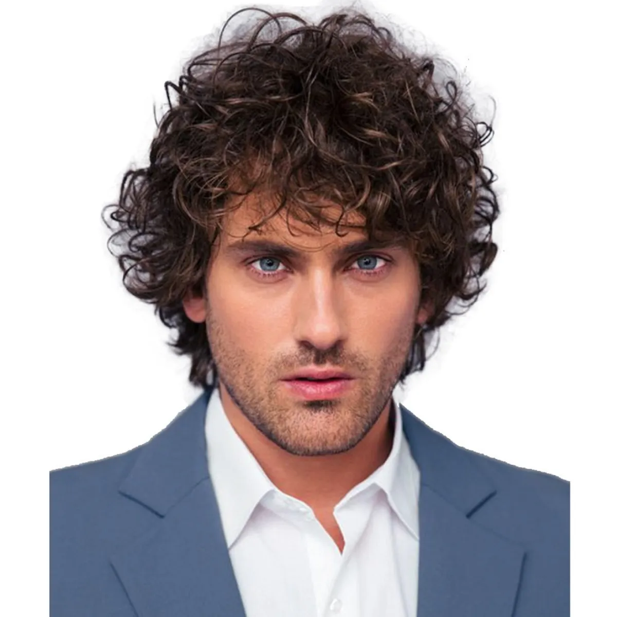 2021 cross-border new Amazon wig set, hot style European and American men's  fluffy short curly hair manufacturers in stock | Lazada