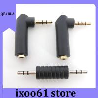 ixoo61 store 3.5 male jack Right Angle 90degree male to 3.5mm 3/4Pole Male Female Audio Connector Stereo Plug L Shape Jack Adapter 1pcs