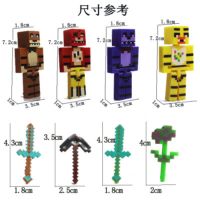 โมเดล Minecraft Gjhdfgd 4ชิ้น/เซ็ตห้าคืนที่ Freddy S Juguetes 4 FNAF Foxy ชิก้าบอนนี่ตัวเลขเฟร็ดดี้ของขวัญของเล่นสำหรับเด็กเกมแอคชั่น