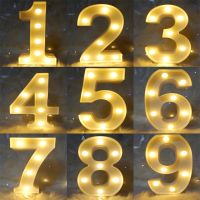 ◐∏ Alphabet Letter LED Lights Luminous Number Lamp for Bedroom Birthday Party Wedding Festival Decoration Night Lights Home Decor