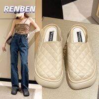 RENBEN แฟชั่นใหม่เป่าโถวผู้หญิงรองเท้าเดี่ยวสบาย loafers แบนลื่นบน V725