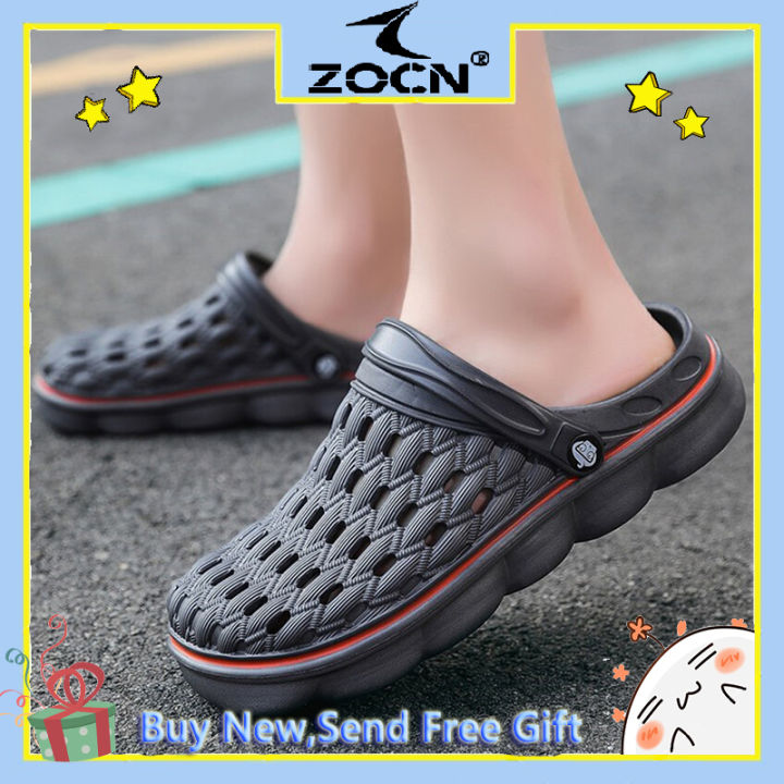 zocn-รองเท้าแตะสำหรับผู้ชาย-รองเท้าแตะรองเท้าแบบมีรูระบายรองเท้าลำลองน้ำหนักเบารองเท้าแตะชายหาดรองเท้าฟลิบฟล็อบผู้ชาย