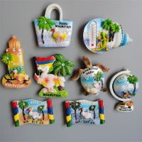 ▬☾☏ Mauritius Fridge Magnets Tourism Souvenir Dodo Magnetic Stickers Decoration Wall Decoration Travel Gifts Home Decor Collection