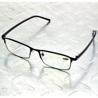 Black Color Rectangle Full-rim Frame TR90 Comfort Temple Women Progressive Multifocal Reading Glasses Add 75 to Add 400