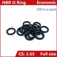 CS 2.65mm Nitrile Rubber Sealing O Ring  NBR O-Ring Oil Seal Water Seal Gasket Washer 100Pcs in a Pack ID 3mm - 30mm Bearings Seals