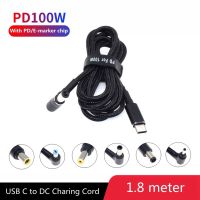 สายสายชาร์จชนิด C PD USB 45W 65W 90W 100W USB C ปลั๊กแปลงไปยังขั้วต่ออะแดปเตอร์ไฟแล็ปท็อปทั่วไปสำหรับแล็ปท็อป