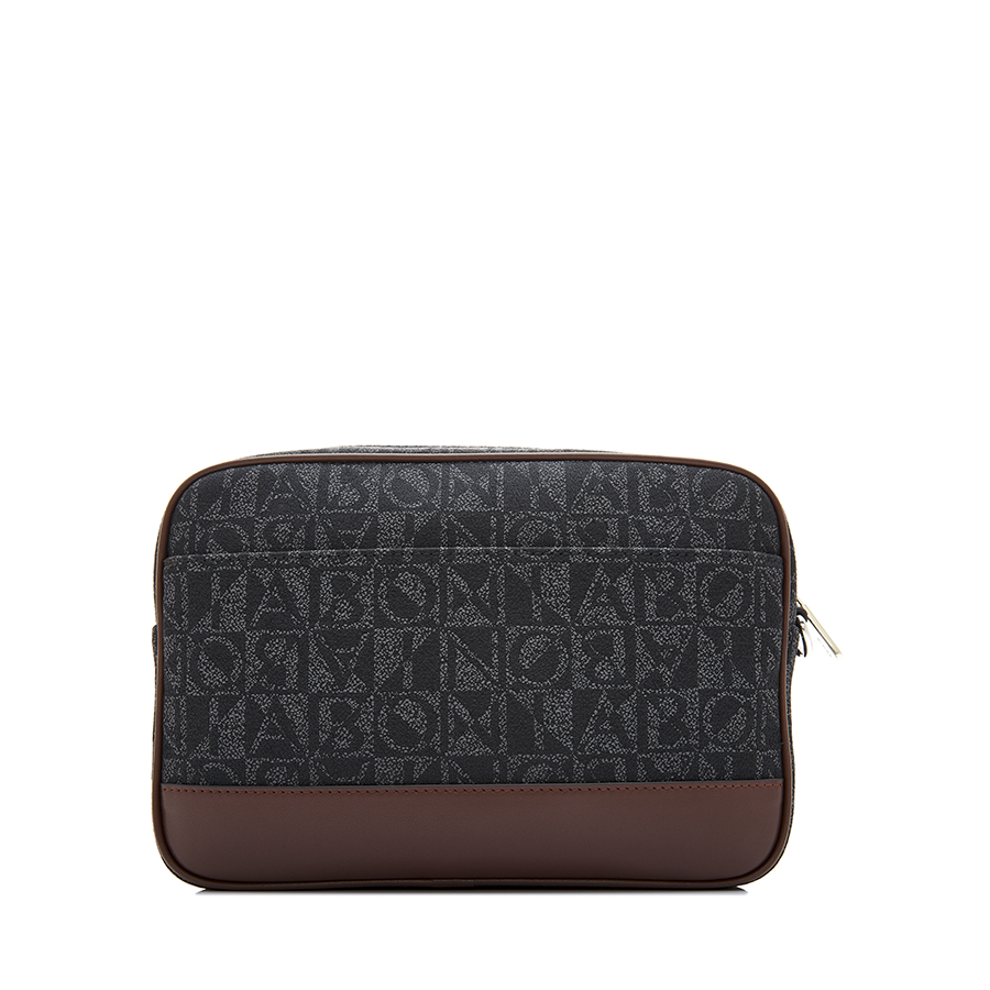 Bonia Dark Brown Monogram Crossbody Bag