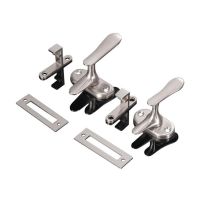 Inside Handle Storm Door Latch  360 Degrees Rotation  Stainless Steel Door Gate Latch with Screws  Security Door Buckle Door Hardware Locks Metal film